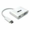 Tripp Lite USB 3.1 Gen 1 USB-C to VGA Adapter, USB-C PD Charging Port U444-06N-V-C
